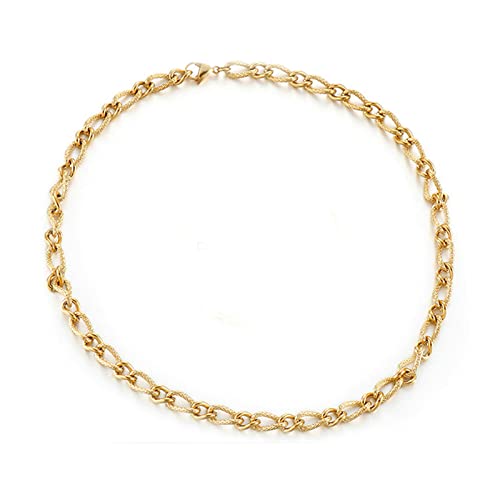 NZVCQVPU Herren Figaro Halskette 18 bis 32 Zoll Edelstahl Halskette für Männer von NZVCQVPU