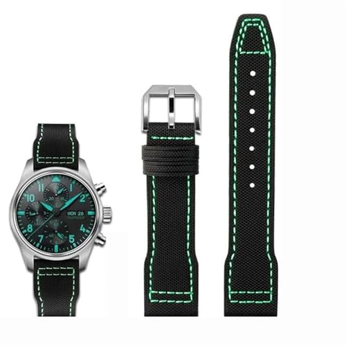 NZVCQVPU Hochdichte Nylon Cowide für IWC Mark Pilot Prinz Bertolo Portugal Faltschnalle Watchband 20 21mm Herrenarmband Nylon Cowhide Leder Uhrengurt NZVCQVPU Hochdichte Nylon Cowide für IWC Mark Pilot Prinz Bertolo Portugal Faltschnalle Watchband 20 21mm Herrenarmband Nylon Cowhide Leder Uhrengurt von NZVCQVPU