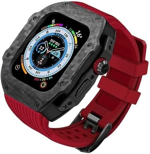 NZVCQVPU Luxus -Kohlefaser -Gehäuse -Modifikation Kit Silikongurt für Ultra 49mm DIY Fluor Gummi -Band für iWatch 8 7 6 5 4 Se 45mm 44mm Uhr Zubehör NZVCQVPU Luxus -Kohlefaser -Gehäuse -Modifikation Kit Silikongurt für Ultra 49mm DIY Fluor Gummi -Band für iWatch 8 7 6 5 4 Se 45mm 44mm Uhr Zubehör von NZVCQVPU