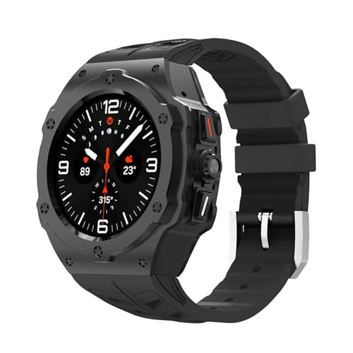 NZVCQVPU Luxusmodifikation Kit für Galaxy Watch Ultra 47mm Edelstahlhülle Silikongurt für Ultra 47mm DIY Accessorie Watchbänder NZVCQVPU Luxusmodifikation Kit für Galaxy Watch Ultra 47mm Edelstahlhülle Silikongurt für Ultra 47mm DIY Accessorie Watchbänder von NZVCQVPU