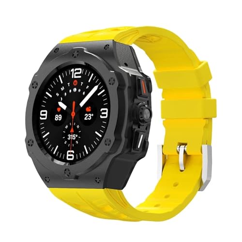 NZVCQVPU Luxusmodifikation Kit für Galaxy Watch Ultra 47mm Edelstahlhülle Silikongurt für Ultra 47mm DIY Accessorie Watchbänder NZVCQVPU Luxusmodifikation Kit für Galaxy Watch Ultra 47mm Edelstahlhülle Silikongurt für Ultra 47mm DIY Accessorie Watchbänder von NZVCQVPU