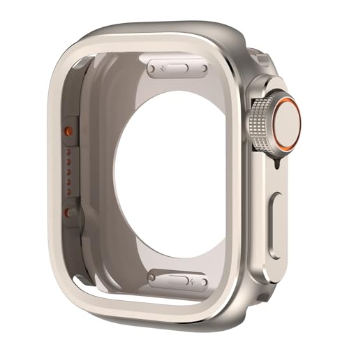 NZVCQVPU Metall Stoßstange für S10 46mm Protektorrahmenabdeckung für die IWATCH -Serie 10 9 8 7 6 5 SE WANDELN AUF ULTRA 2 49 mM TITANIUM WATCH -Koffer von NZVCQVPU