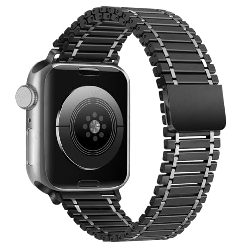 NZVCQVPU Metallgurt für Ultra -Band 49mm Serie 09.01.8/7 41 mm 45 mm Stahl Armband IWatch 6 SE 5 4 3 38 mm 42 mm 44 mm S10 46 mm 42 mm Uhrenbandbänder von NZVCQVPU