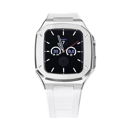 NZVCQVPU Modification Kit Metallgabel für 7 6 5 4 42mm 44 mm 45 mm Uhrengepäckrahmen Metallgurt Ersatz für iWatch Band 41mm von NZVCQVPU