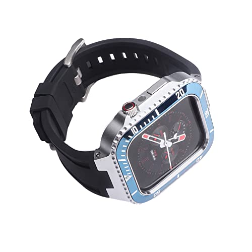 NZVCQVPU Modification Mod Kit für Serie 8 7 45 mm 44 mm Silikongurt Gummiarmband Armband für IWATCH -Seriezubehör von NZVCQVPU