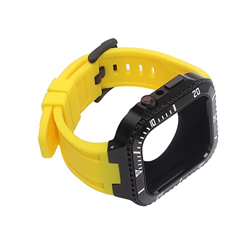 NZVCQVPU Modification Mod Kit für Serie 8 7 45 mm 44 mm Silikongurt Gummiarmband Armband für IWATCH -Seriezubehör von NZVCQVPU