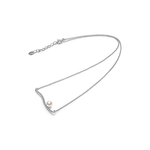 NZVCQVPU Necklace Pearl Necklace S925 Silver Inlaid Freshwater Pearl Chain Brand 6-7mm White Round Ladies Jewelry Pendant NZVCQVPU Necklace Pearl Necklace S925 Silver Inlaid Freshwater Pearl Chain Brand 6-7mm White Round Ladies Jewelry Pendant von NZVCQVPU