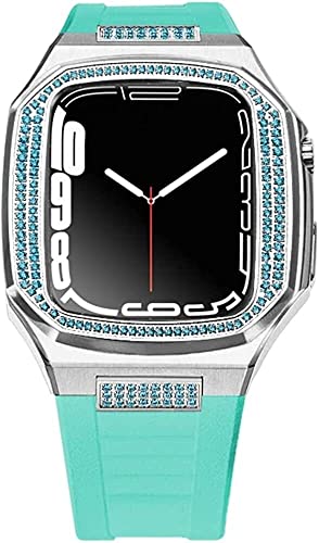 NZVCQVPU Premium Edelstahl Hülle Militärschutz für Serie 7 8 45 mm 44 mm, Metall Taktische Schutzabdeckung Silikonbandstahlgurt für iWatch 6 5 4 Se NZVCQVPU Premium Edelstahl Hülle Militärschutz für Serie 7 8 45 mm 44 mm, Metall Taktische Schutzabdeckung Silikonbandstahlgurt für iWatch 6 5 4 Se von NZVCQVPU