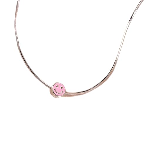 NZVCQVPU Preppy Halskette für Frauen und Mädchen, Vintage Punk bunte Smiley -Schlangeblattkettenkette Einfacher Urlaubsstrand, Smiley -Gesichts -Halsketten, Preppy Halsketten für Teenager NZVCQVPU Preppy Halskette für Frauen und Mädchen, Vintage Punk bunte Smiley -Schlangeblattkettenkette Einfacher Urlaubsstrand, Smiley -Gesichts -Halsketten, Preppy Halsketten für Teenager von NZVCQVPU