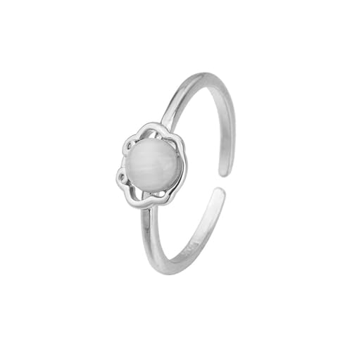 NZVCQVPU Ringe Opal natürlicher Ringschmuck Geschenk Einfach hundert mit Indexfingerring von NZVCQVPU