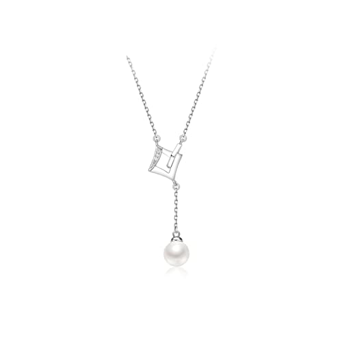 NZVCQVPU Schmuck/Halsketten Geschenkkette S925 Süßwasserperlen Anhänger Kette 6-7mm weiße Tropfen Form Mode Schmuck Frauen Anhänger Anhänger von NZVCQVPU