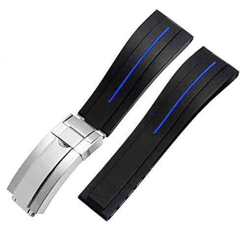 NZVCQVPU Silicone Watchband For Watch Strap With Folding Buckle Band Sport 20mm 21mm Mens Rubber Wristwatches Bracelet NZVCQVPU Silicone Watchband For Watch Strap With Folding Buckle Band Sport 20mm 21mm Mens Rubber Wristwatches Bracelet von NZVCQVPU