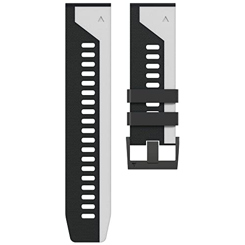 NZVCQVPU Silicone Watchbands Quick Release Straps For Fenix 6 6X Pro 5X 5 Plus 3HR Fenix 7X 7 Epix Smart Watch Band Belt 22 26mm von NZVCQVPU
