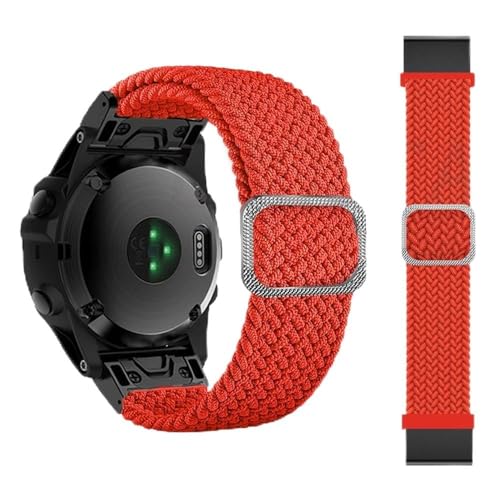 NZVCQVPU Smart Watch Braided Stretch Nylon Band For Fenix 7 7X 6 6X Pro 5 5X Plus 3 3HR D2 Epix 22 26MM Wristband Straps Correa von NZVCQVPU