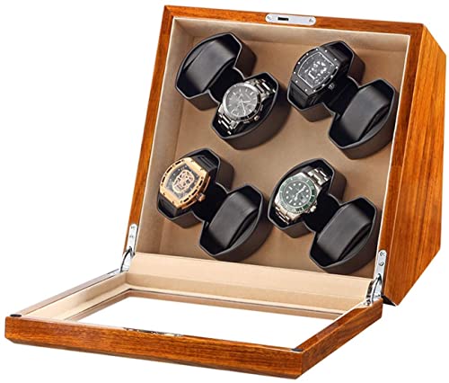 NZVCQVPU Solid Wood Watch Winder 8 Automatic Watch Winder Box with Quiet Motor Glass Top AC Adapter Battery USB Powered Beautiful Scenery von NZVCQVPU