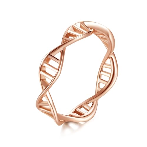 NZVCQVPU Spiral Rose einfache Ring Ring Valentinstag Urlaub Hochzeit Luxusgeschenk von NZVCQVPU
