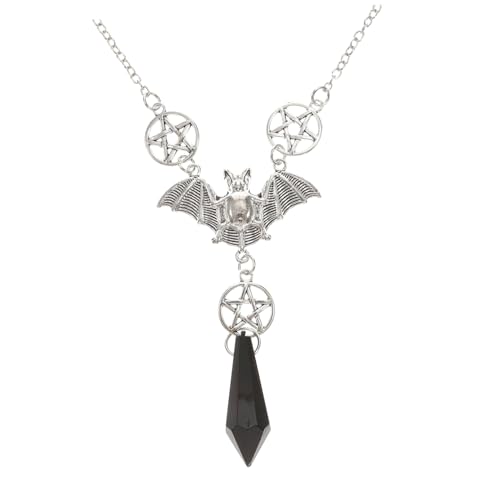 NZVCQVPU Stilfledermaus fünf Perlen Frauen Gothic Decor für Halloween von NZVCQVPU