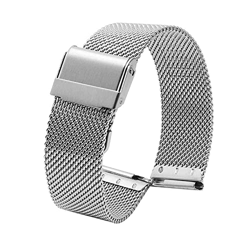 NZVCQVPU Stylish Watch Gurt Dünne Uhr Kette für Männer und Frauen Edelstahl Schnellfreisetzungen Verstellbarer Lenh Rose-13,0 mm (Farbe: Farbe, Größe: 22 mm) (Farbe 18mm) von NZVCQVPU