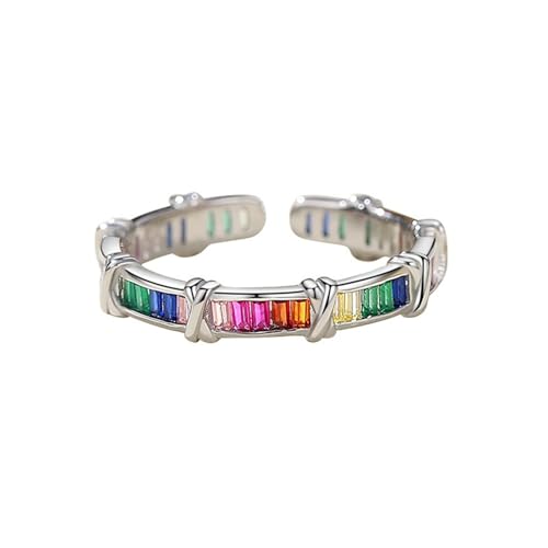 NZVCQVPU Süßer Luxusring mit farbenfrohen Zirkonring Weihnachten Stil Geburtstagsgeschenk Einfacher Schmuck NZVCQVPU Süßer Luxusring mit farbenfrohen Zirkonring Weihnachten Stil Geburtstagsgeschenk Einfacher Schmuck von NZVCQVPU