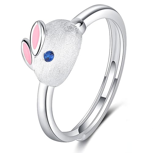 NZVCQVPU Süßes Cartoonrabbit Ring Weihnachten Stil Geburtstagsgeschenk Einfaches Schmuck Luxusgeschenk von NZVCQVPU