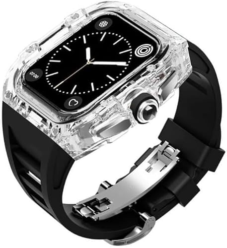NZVCQVPU Transparent Watch Case Rubber Band,For Series 8/7/6/5/4/SE 45mm 44mm,Watch Case Sport Breathable Strap Stainless Steel Clasp Replacement Accessories NZVCQVPU Transparent Watch Case Rubber Band,For Series 8/7/6/5/4/SE 45mm 44mm,Watch Case Sport Breathable Strap Stainless Steel Clasp Replacement Accessories von NZVCQVPU