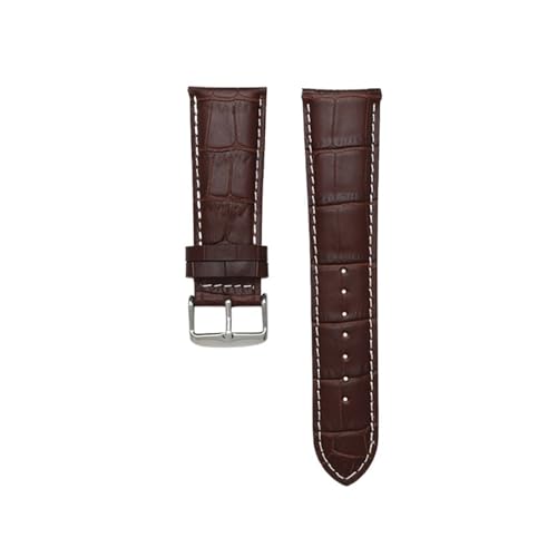 NZVCQVPU Uhrengurt 22mm 23 24 26mm 28mm Uhrenband Pin Clasp Herren Armband Uhrenband Alligator Getreide (schwarz weiß schwarz, 18mm) von NZVCQVPU