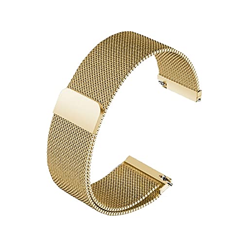 NZVCQVPU Uhrengurtmagnete Mesh Edelstahlarmband Armband 12 14 15 16 18 20 22 mm Metallersatzband von NZVCQVPU