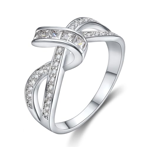 NZVCQVPU Valentinstag Holiday Classic Classic Casual Matching Zirkon Ring Ring Jubiläum Schmuckparty Geschenk von NZVCQVPU