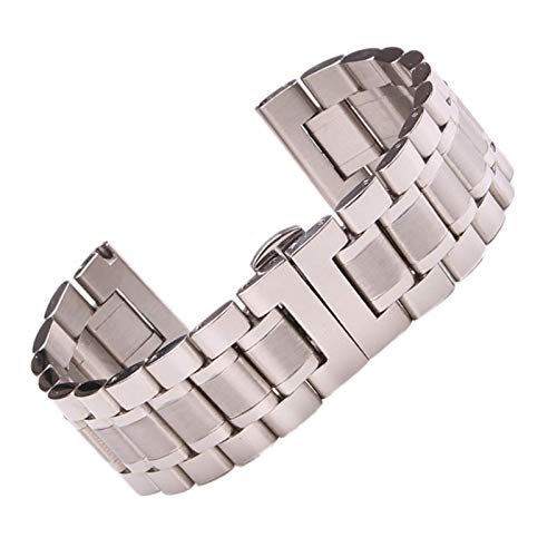 NZVCQVPU Wachgurt Edelstahl Uhrenband 18mm - 24mm Frauen FODE METAL WATCHBANDS GRASTBAND Butterfly Clocks Accessoires von NZVCQVPU