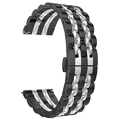 NZVCQVPU Wachgurt Schnellgurt Edelstahlgurt für 20 mm 22 mm Schmetterling Schnalle abnehmbares massives Metall Armband Armband NZVCQVPU Wachgurt Schnellgurt Edelstahlgurt für 20 mm 22 mm Schmetterling Schnalle abnehmbares massives Metall Armband Armband von NZVCQVPU