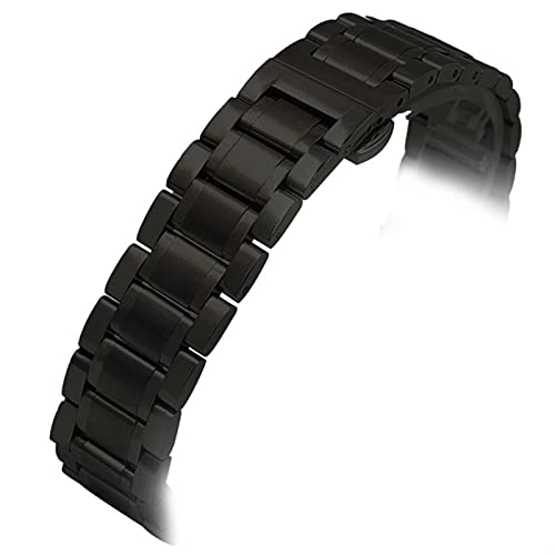 NZVCQVPU Watch Gurt Business Watch Band 14mm 18 mm 20 mm 22 mm 24 mm Edelstahl Metallarmband Schwarz Rose NZVCQVPU Watch Gurt Business Watch Band 14mm 18 mm 20 mm 22 mm 24 mm Edelstahl Metallarmband Schwarz Rose von NZVCQVPU