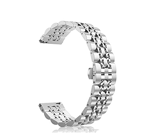 NZVCQVPU Watch -Gurt Smart Watch Metallgurt, 20 mm 22 mm austauschbares Edelstahlband von NZVCQVPU