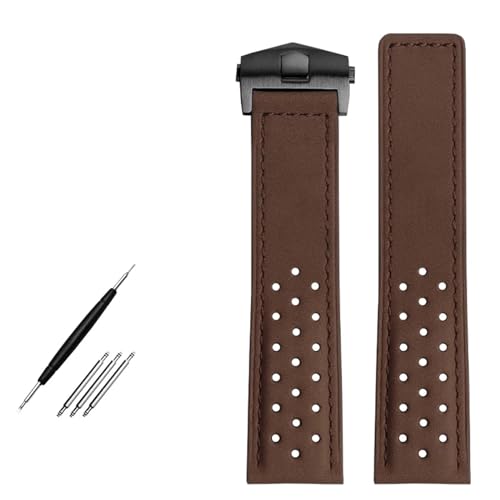NZVCQVPU Watchband 22mm echtes Lederarmband Uhrengurt Herren Armbanduhr Band Faltschnalle Nubuck Uhren -Armband -Accessoires NZVCQVPU Watchband 22mm echtes Lederarmband Uhrengurt Herren Armbanduhr Band Faltschnalle Nubuck Uhren -Armband -Accessoires von NZVCQVPU