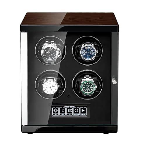 NZVCQVPU Winder Winders for 4 Automatic with Ultra-Quiet Motors Built-in LED Illumination and LCD Touchscreen Control Multiple Rotation Modes Atmosphere Winder NZVCQVPU Winder Winders for 4 Automatic with Ultra-Quiet Motors Built-in LED Illumination and LCD Touchscreen Control Multiple Rotation Modes Atmosphere Winder von NZVCQVPU