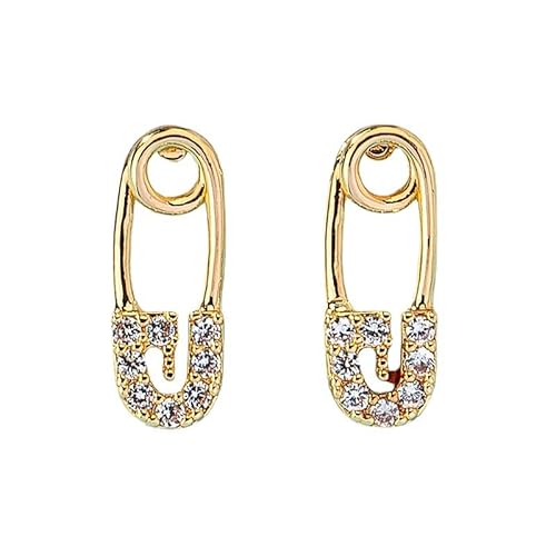 Papierklinische Ohrringe für Frauen trendy, minimalistische Dangle -Papierclip -Ohr -Ohr -Schinterneben täglich Schmuck von NZVCQVPU