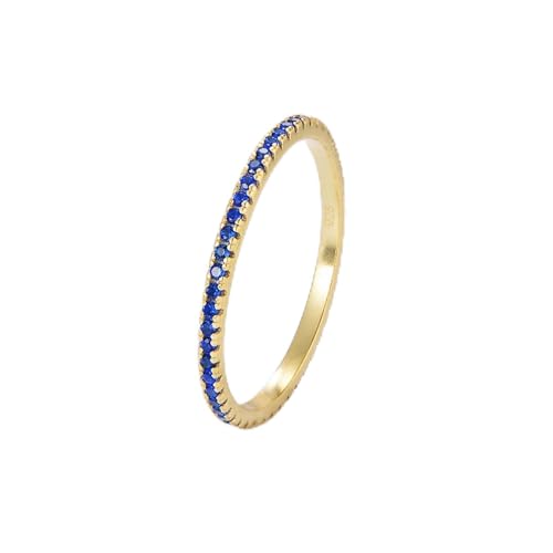 Sterling mit farbenfrohen Zirkon Ring Weihnachten Style Birthday Party Geschenk Einfacher Schmuck von NZVCQVPU