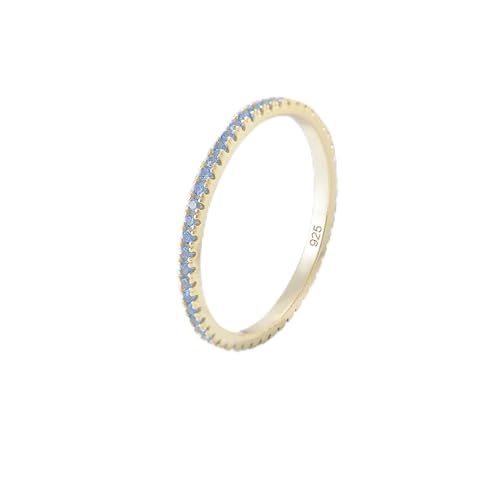 Sterling mit farbenfrohen Zirkon Ring Weihnachten Style Birthday Party Geschenk Einfacher Schmuck von NZVCQVPU