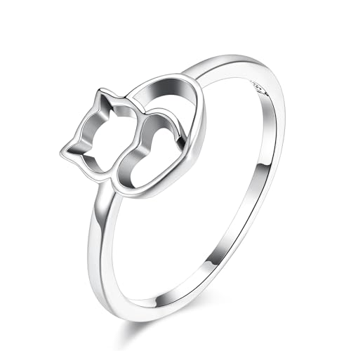 Stil Ring Ring Sterling Ringcat Engagement Weihnachten Jubiläum Schmuck von NZVCQVPU