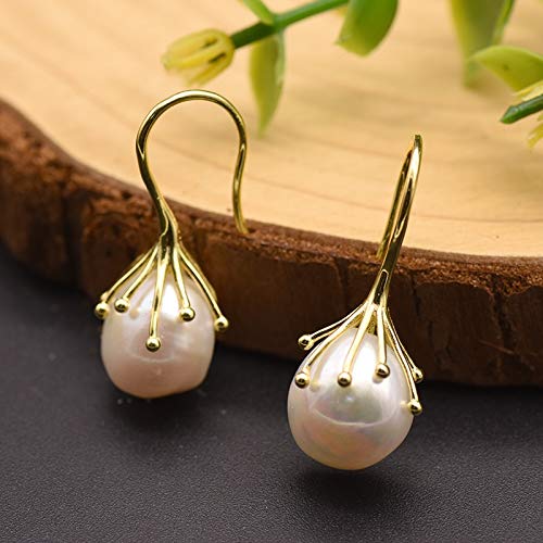 TTDGYYXW Natural Fresh Water Gray Pearl Earrings For Women Drop Earrings Luxury Jewelry TTDGYYXW Natural Fresh Water Gray Pearl Earrings For Women Drop Earrings Luxury Jewelry von NZVCQVPU
