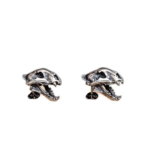 TTDGYYXW Punk Animal Skull Stud Earrings for Men 100% Ear Studs New Ear Pin Piercing Jewelry, von NZVCQVPU