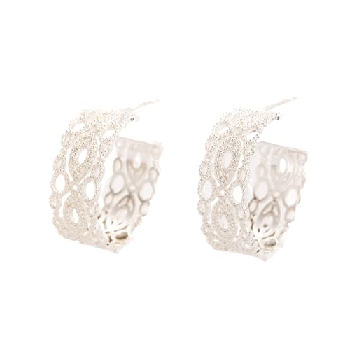 - Tönte filigree Reifenoopringe ausgehöhlten Spitzenohrringe Romantische Retro -Palaststil -Accessoire für Hochzeiten, Abendessen, Festivals und tägliches Leben - Tönte filigree Reifenoopringe ausgehöhlten Spitzenohrringe Romantische Retro -Palaststil -Accessoire für Hochzeiten, Abendessen, Festivals und tägliches Leben von NZVCQVPU