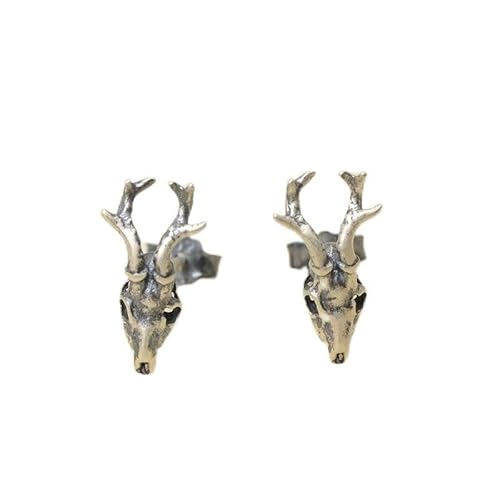 Ttdgyyxw Ohrringe Unisex Gothic Deer Skull Ohrstift kreative Persönlichkeit Piercing Ohrringschmuck, von NZVCQVPU