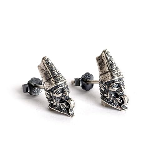 Ttdgyyxw gotisch kreative schwarz -weiße unbeständige Schädel Ohrringe Vintage Ohrringschmuck, von NZVCQVPU