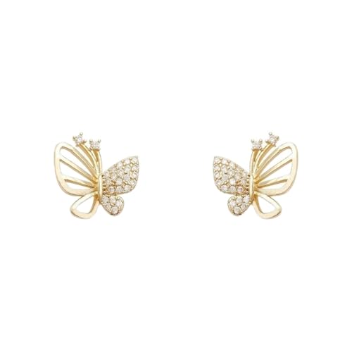 Women's Butterfly Earrings Asymmetric Diamond & Openwork Design Fashionable Elegant Party Accessories Daily Elegant Style Valentine's Day Birthday Jewelry Gift von NZVCQVPU
