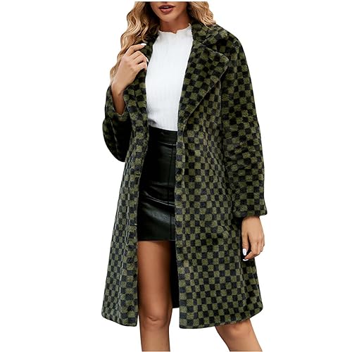 Black Friday Angebote 2024 Kunstpelz Mantel Damen Leopard Druck Winterjacke Mode Kunstfell Jacke Langarm Winter Übergangsjacke Große Größen Pelzmantel Dicke Warme Wintermantel Pelzjacke mit Kapuze von NZYIHAO