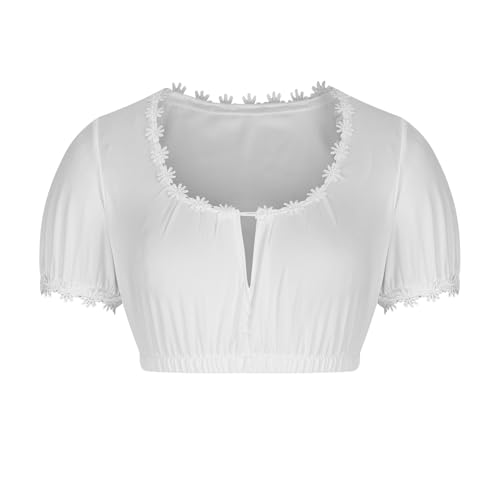 Damen Dirndlbluse Spitze Trachten Dirndlbluse Kurzarm Oktoberfest Dirndlblusen Dirndl Bluse Damen Spitzen Dirndlbluse Elegant Einfarbig Shirt V-Ausschnitt Tops Oktoberfest Trachtenbluse Outfit Damen Dirndlbluse Spitze Trachten Dirndlbluse Kurzarm Oktoberfest Dirndlblusen Dirndl Bluse Damen Spitzen Dirndlbluse Elegant Einfarbig Shirt V-Ausschnitt Tops Oktoberfest Trachtenbluse Outfit von NZYIHAO