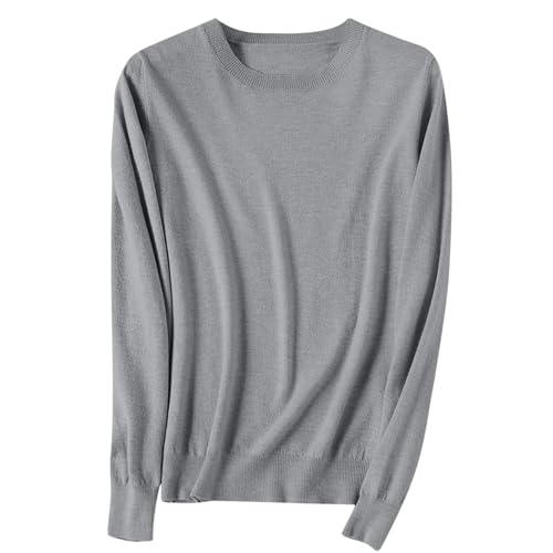 Damen Strickpullover Fledermausärmel Oversized Pullover Rundhalsausschnitt Winter Geripptes Sweatershirt Strickpullover Damen V-Ausschnitt Pullover Winter Sweater Grobstrick Sweatshirt Strickpulli von NZYIHAO