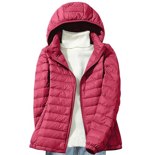 Daunenjacke Damen Leichte Steppjacke Einfarbig Winterjacke Jacke mit Abnehmbare Kapuze Große Größen Wintermantel Warme Daunenmantel Zip Up Steppmantel Langarm Kapuzenjacke Mantel Skijacke Outdoorjacke Daunenjacke Damen Leichte Steppjacke Einfarbig Winterjacke Jacke mit Abnehmbare Kapuze Große Größen Wintermantel Warme Daunenmantel Zip Up Steppmantel Langarm Kapuzenjacke Mantel Skijacke Outdoorjacke von NZYIHAO
