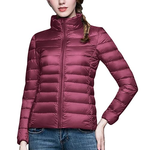 Daunenjacke Damen Leichte Steppjacke Einfarbig Winterjacke Jacke mit Abnehmbare Kapuze Große Größen Wintermantel Warme Daunenmantel Zip Up Steppmantel Langarm Kapuzenjacke Mantel Skijacke Outdoorjacke Daunenjacke Damen Leichte Steppjacke Einfarbig Winterjacke Jacke mit Abnehmbare Kapuze Große Größen Wintermantel Warme Daunenmantel Zip Up Steppmantel Langarm Kapuzenjacke Mantel Skijacke Outdoorjacke von NZYIHAO