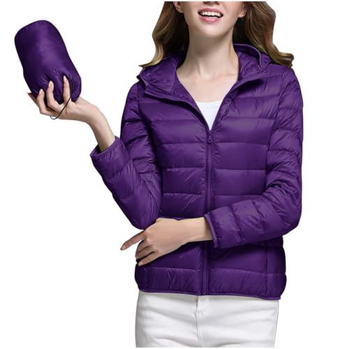 Daunenjacke Damen Leichte Steppjacke Einfarbig Winterjacke Jacke mit Abnehmbare Kapuze Große Größen Wintermantel Warme Daunenmantel Zip Up Steppmantel Langarm Kapuzenjacke Mantel Skijacke Outdoorjacke Daunenjacke Damen Leichte Steppjacke Einfarbig Winterjacke Jacke mit Abnehmbare Kapuze Große Größen Wintermantel Warme Daunenmantel Zip Up Steppmantel Langarm Kapuzenjacke Mantel Skijacke Outdoorjacke von NZYIHAO